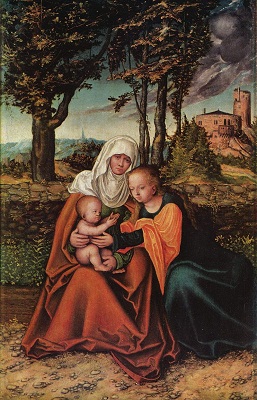 Lucas Cranach: Svatá Anna, volné dílo, cs.wikipedia.org